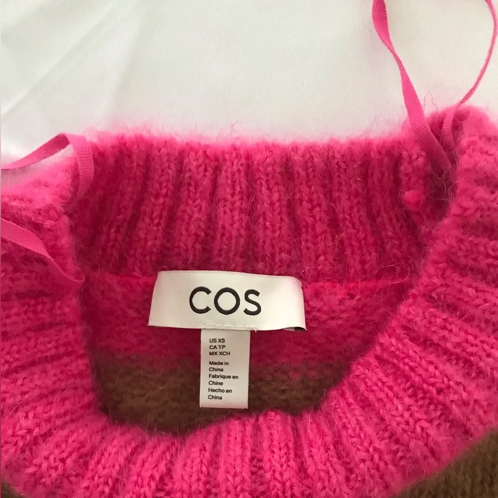 NWOT COS  Knitted   Mohair Wool Sweater SZ XS - Picture 8 of 13